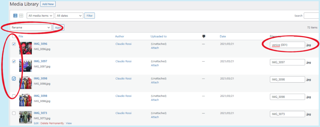 Serialize filenames with Phoenix Media Rename